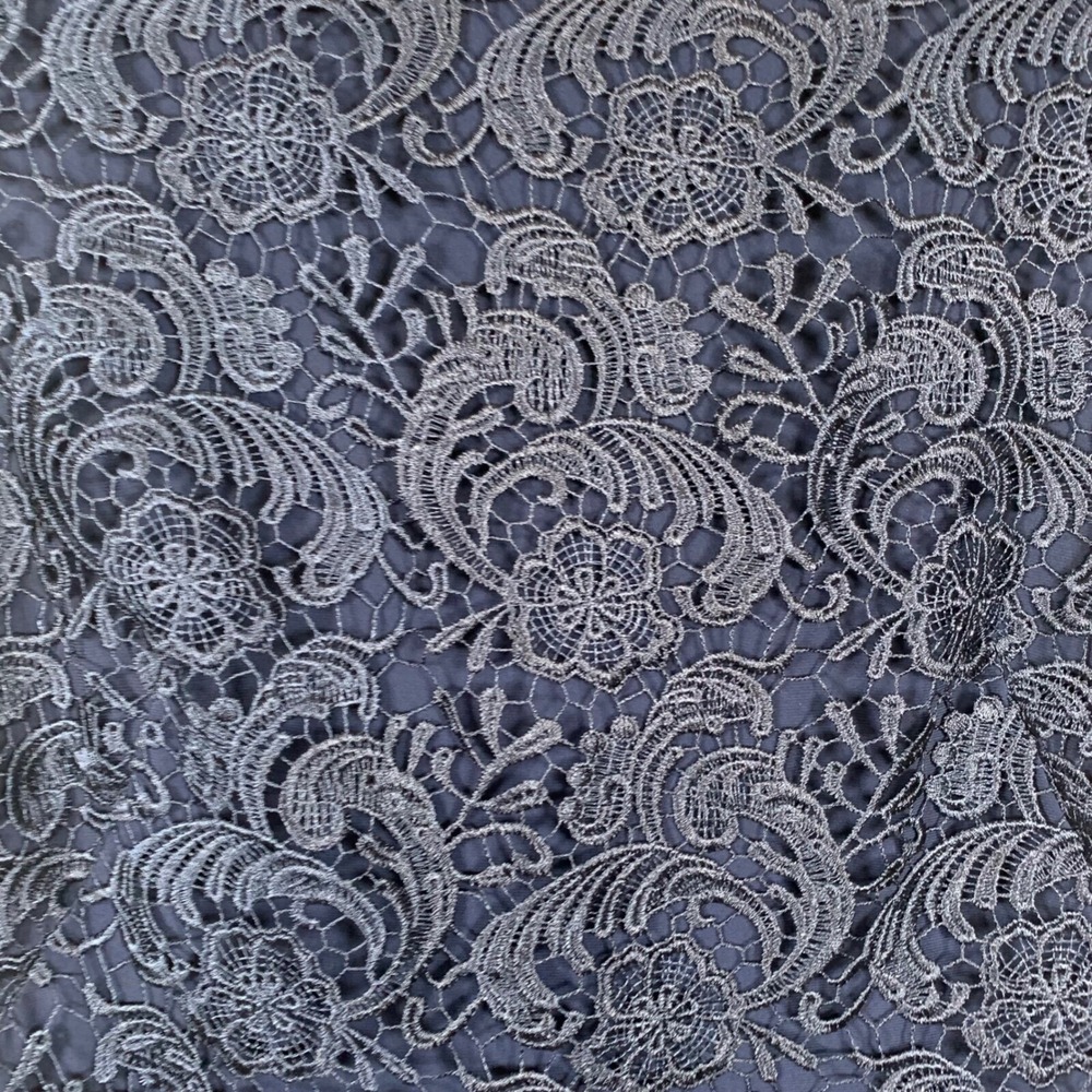 Lauren Ralph Lauren NWT Navy Blue Lace Overlay Sheath Dress Size 14 - Picture 3 of 11